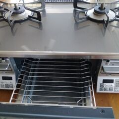 リンナイプロパンガス用　ガラストップガスコンロ　SIセンサーコンロ