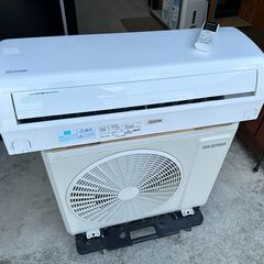 【動作保証あり】IRIS OHYAMA 2021年 2.2kw 6畳用 冷暖房ルームエアコン IKF-221G【管理KR500】