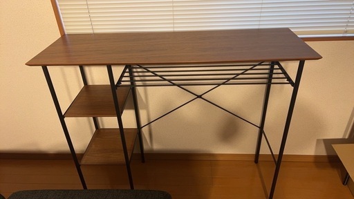 【大正堂  超美品】ハイテーブル\u0026チェアー\u0026袖机セット