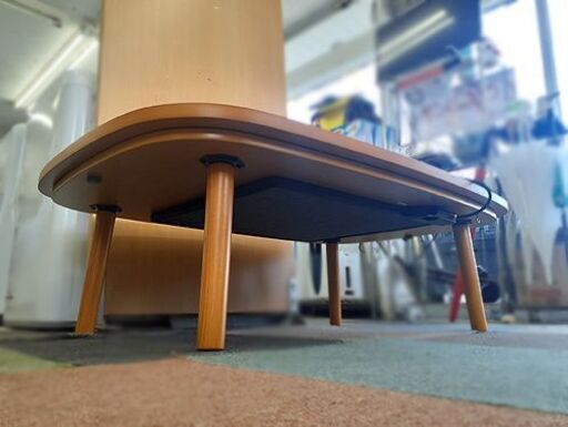 無印良品　こたつ　中古品　長方形 美品!!【無印良品 タモ材 突板 長方形こたつ MJ-KTF1200/N】フラット式