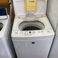 ☆ジモティー割あり☆ｱｸｱ/5kg洗濯機/2019/クリ-ニング済み/HG-3073