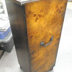 バーズアイメイプル 5段チェスト 高103.5×幅36㎝ ヴィンテージ家具 鳥眼杢 突板 葡萄杢 瘤杢 バール材 アンティーク 西岡店 