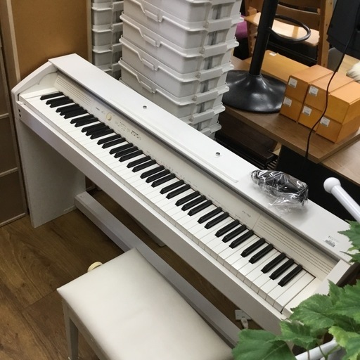 2014年製  CASIO カシオ 電子ピアノ Privia PX-750WE  PX 750WE   ホワイト 椅子付き　譜面台欠品　エキスパート藤沢辻堂店