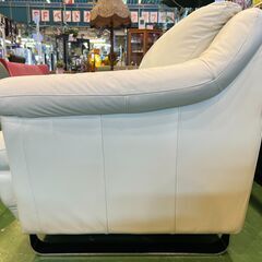 【愛品館八千代店】サコモディ　イタリア製　総本革　３人掛ソファ