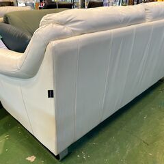 【愛品館八千代店】サコモディ　イタリア製　総本革　３人掛ソファ