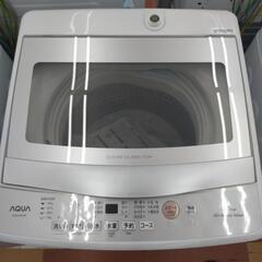 ★ジモティー割引有★ AQUA 6.0kg全自動電気洗濯機 AQW-S6P(W) 2024年製 中古品