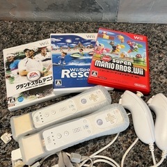 Wiiリモコンとソフト3本