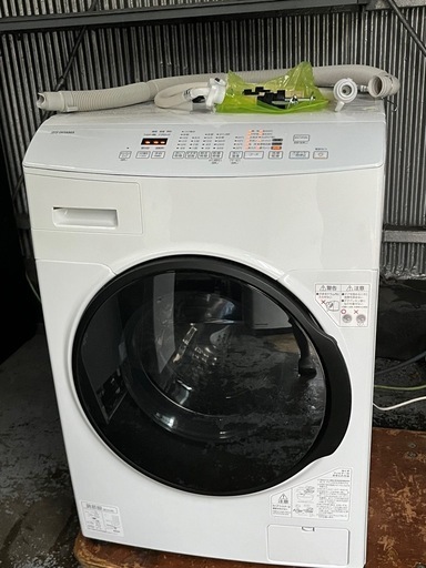 引取限定　ドラム式洗濯機 アイリスオーヤマ 洗濯8.0kg 乾燥3kg 2021年製 CDK832乾燥機能付き 動作品
