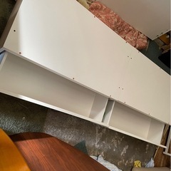 リサイクルサービス八光】幅97㎝ ホワイト 1口コンセント・収納付き