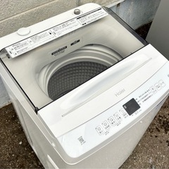 札幌市内配送可 美品 22年製 Haier ハイアール 6kg 全自動洗濯機 JW-U60A-W 