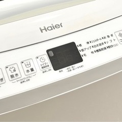 札幌市内配送可 美品 22年製 Haier ハイアール 6kg 全自動洗濯機 JW-U60A-W 