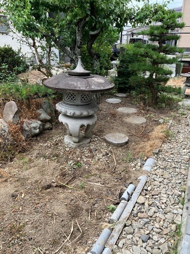 庵治石 石燈籠 ガーデニング【取りに来ていただける方限定】