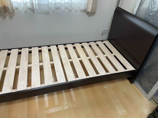 大塚家具シングルベットフレームダークブラウン