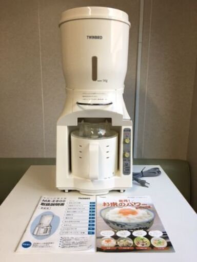 TWINBIRD/ツインバード　米びつ付精米器　精米御膳　MR-E800　3合