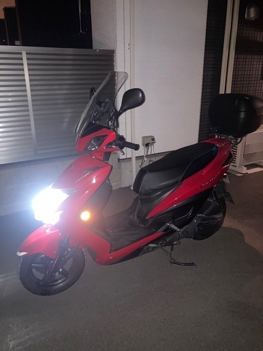 バイク　ヤマハ　シグナスx 赤SE44J  125cc