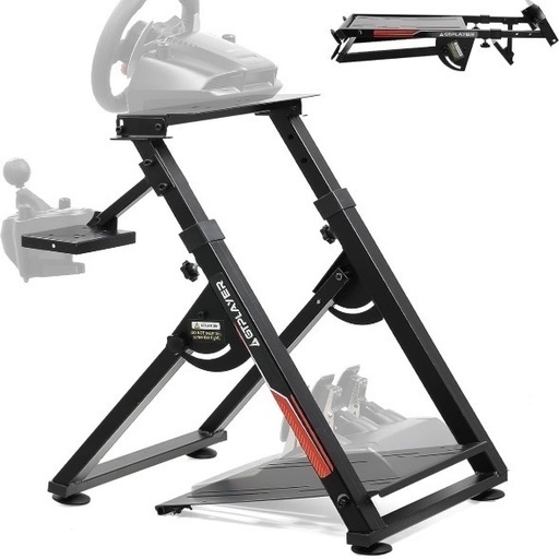 9920円→7000円 新品未開封 GTPlayer レーシングシミュレーター レーシングホイールスタンド シート コックピット ステアリング racing simulator 座椅子 折りたたみ可能 金属製フレーム ライビングゲームシミュレーター 傾斜調整可能なフレーム、PS4、Xbox、PCに対応 互換性があり LogiのG25 G27 G29 G920 G923（GT-S04-OR）