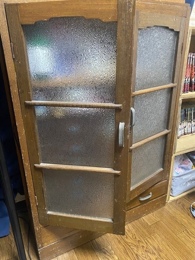 レトロ 古家具 古道具 小引き出し ミニタンス 箪笥 ガラス棚 