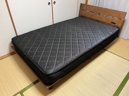 【お譲り先決まりました】セミダブルベッドと高密度ポケットコイルマットレス