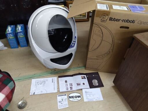 展示引上げ品　全自動　猫用　トイレ　キャットロボ　猫トイレ　ゲージ
