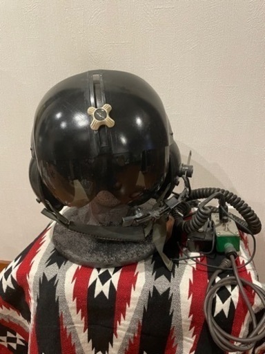 パイロットヘルメット　ジェット　飛行機　当時物　本物
