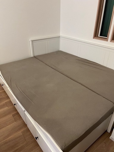 IKEA  ベッド　ヘムネス　マットレス付き