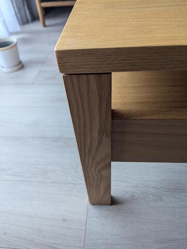 レッドオーク 無垢コーヒーテーブル ローテーブル 机 天然木