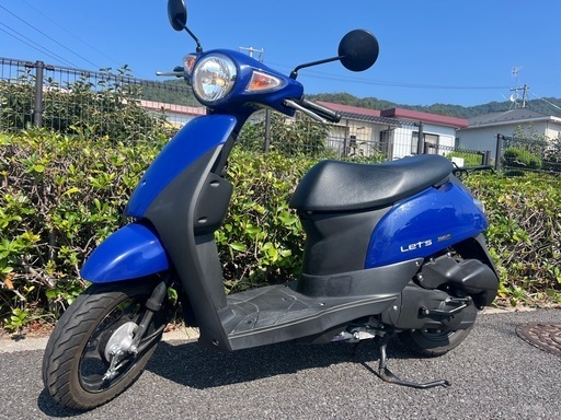 【売約済】美品 自賠責付き 現行車 実働 BT新品 スズキ CA4AA レッツ 4スト インジェクションバイク 原付 スクーター ブルー