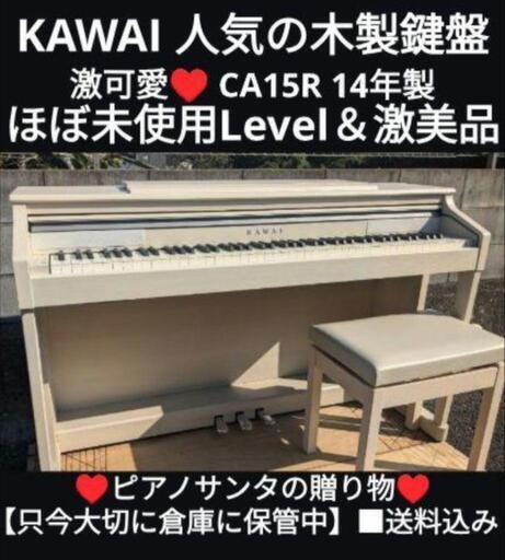 ★大阪〜京都南部〜姫路〜岡山まで配達設置無料！\n送料込み KAWAI 人気の木製鍵盤 電子ピアノ CA15R 14製 激美品ジモティーが一番安い！①