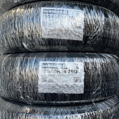 24年製！155/65R14ヨコハマタイヤIG60スタッドレスタイヤ新品4本 作業工賃、廃タイヤ代、全て込み30800円！