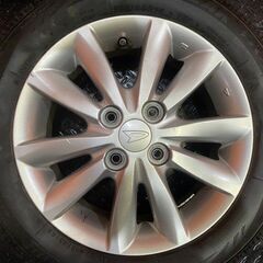 【BS BLIZZAK VRX 155/65R14】スタッドレス【ダイハツ 純正ホイール 14インチ 4.5J4HPCD100+45】タント ムーブ等　(VTN093)