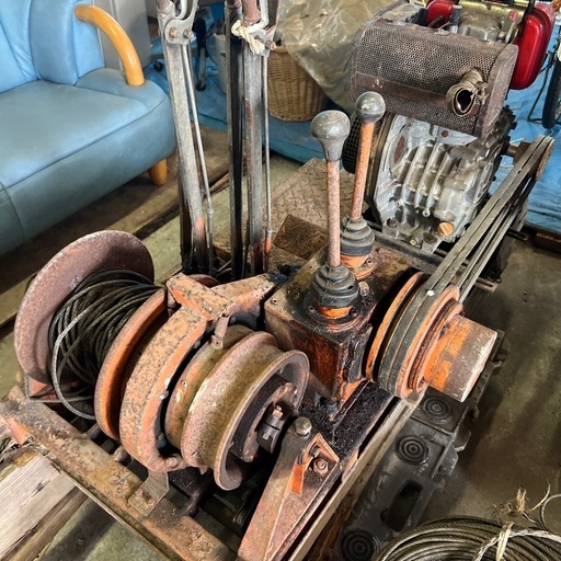 ⭐️格安（中古）林業　集材機　ヤンマーディーゼル５馬力