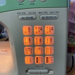 ジャノメ家庭用コンパクトミシン。
