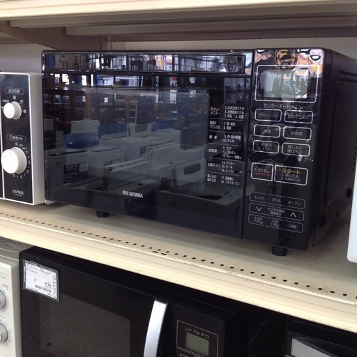 「ジモティー見た」で5％OFF！【オーブンレンジ】オーブンレンジ　電子レンジ アイリスオーヤマ　IRISOHYAMA  MO-FS3-B　2022年製