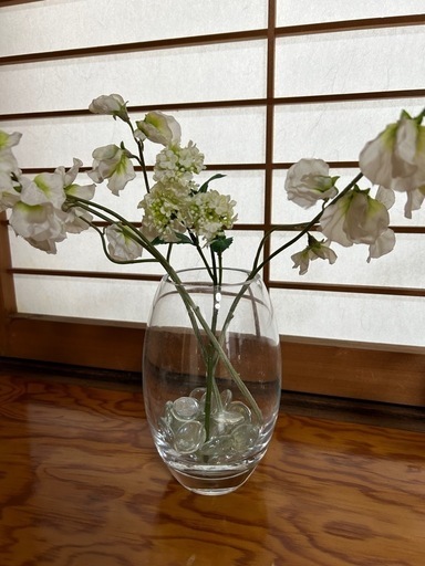花瓶　花卉　フラワーベース　flower vase フランフラン　敷石付き　①