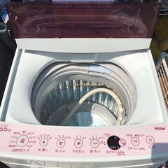 Haier/ﾊｲｱｰﾙ　洗濯機　5.5kg　JW-C55CK　2019年製