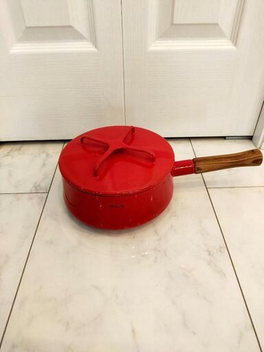 ダンスク琺瑯鍋 希少 DANSK ダンスク 両手鍋 チリ廃盤 煮物鍋 ホーロー