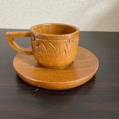 木製　コーヒーカップ