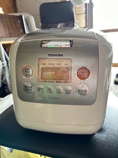 【未使用品】TOSHIBA 炊飯器 蒸し器 RC-18MSD
