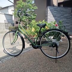 🎀😄早い方優先・おしゃれ自転車・この装備でこの価格（配達可能)