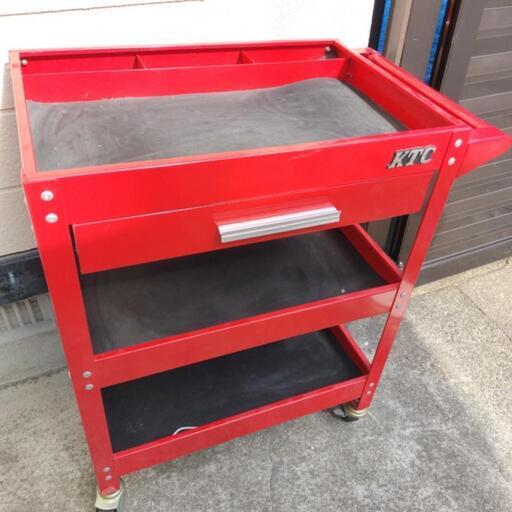 【美品】キャスター付きツールカート工具箱ツールボックス