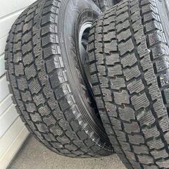 2024971【札幌】265/70R16　社外アルミ　冬タイヤ　スタッドレス　グッドイヤーWRANGLER　IP/N　9部山♪　サーフ　プラドなど