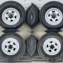 2024971【札幌】265/70R16　社外アルミ　冬タイヤ　スタッドレス　グッドイヤーWRANGLER　IP/N　9部山♪　サーフ　プラドなど