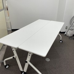 決まりました 美品 ミーティングテーブル6台 パーティション2枚 