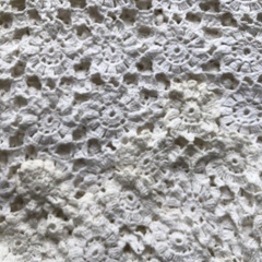  一点物　フランスアンティーク手編みクロッシェ　大判　ベッドカバーソファカバー