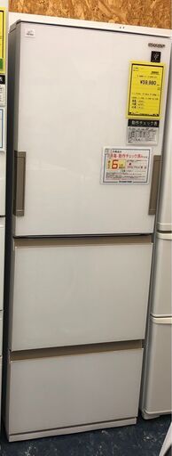 SHARP　シャープ　冷蔵庫　SJ-GH36D　2018年製　ホワイト