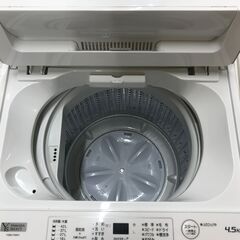 洗濯機 4.5kg ヤマダ YWM-T45H1 2023年製 W(幅)55.4×D(奥行き)56.8×H 