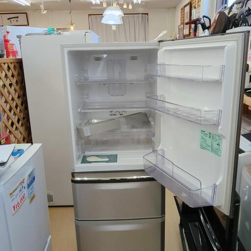MITSUBISHI✨3ドア冷蔵庫✨MR-C34EY-AS✨335L✨2015年製✨シルバー