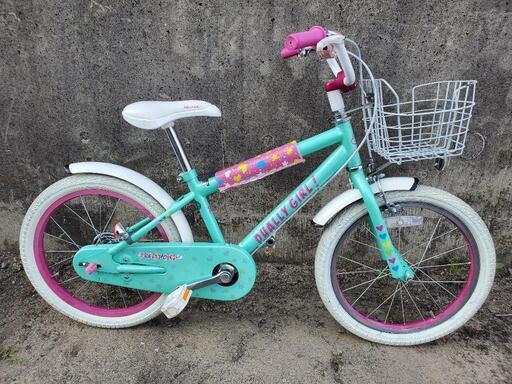 B454 子供自転車★asahi★DUALLY GIRL★18インチ★変速無し