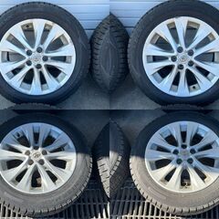 20249116【札幌】225/55R18　冬タイヤ　スタッドレス　ダンロップ　ウィンターマックス　トヨタ純正アルミ　早い者勝ち♪　アルファード　ヴェルファイアなど