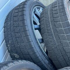 20249117【札幌】225/45R18　冬タイヤ　スタッドレス　ブリヂストン　ブリザック　VRX　ホンダ純正18アルミ　オデッセイなど